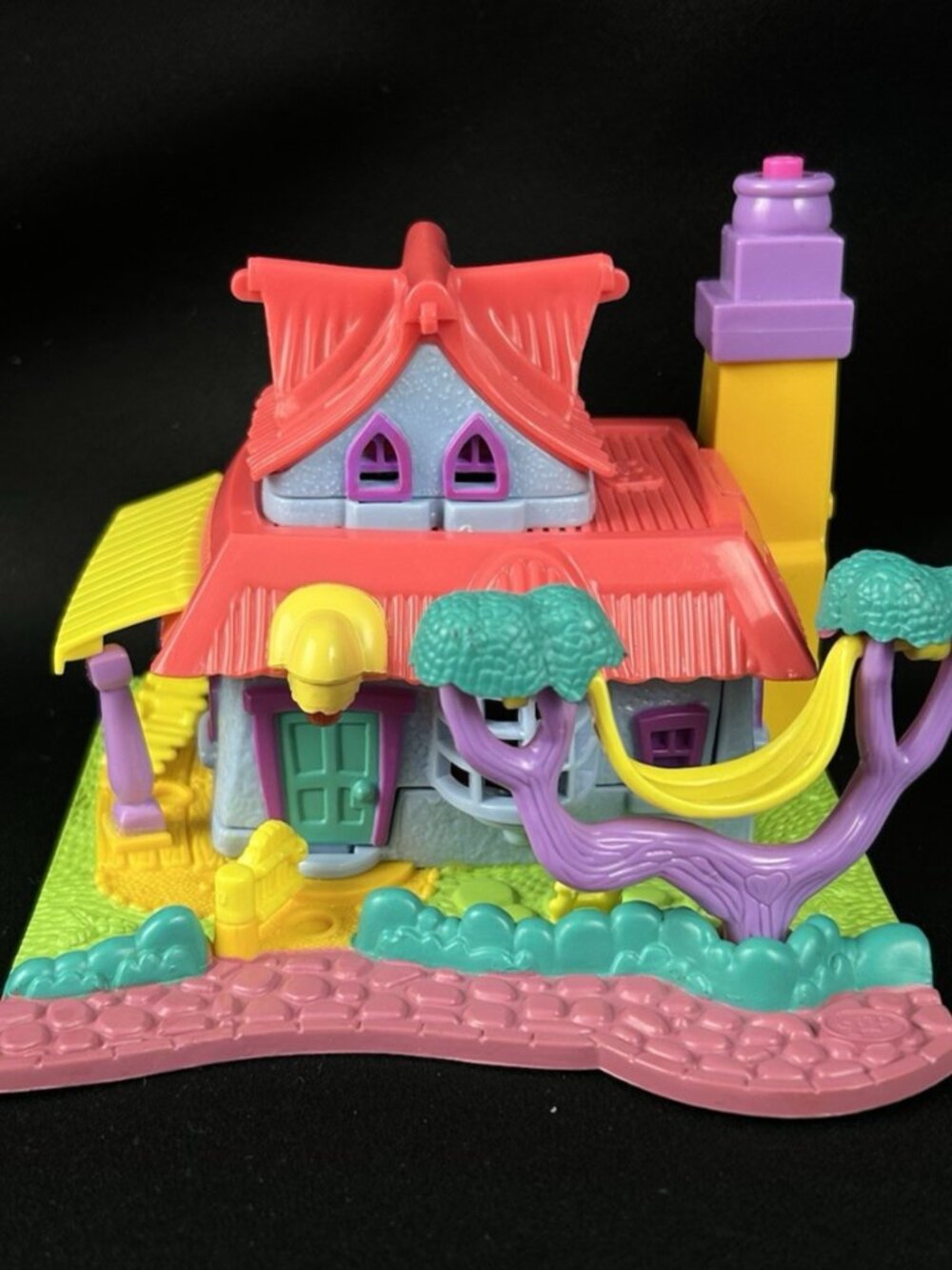 Vintage Polly Pocket Bluebird 1994 Kitty Cat Mews House Light Up No Doll *Works*